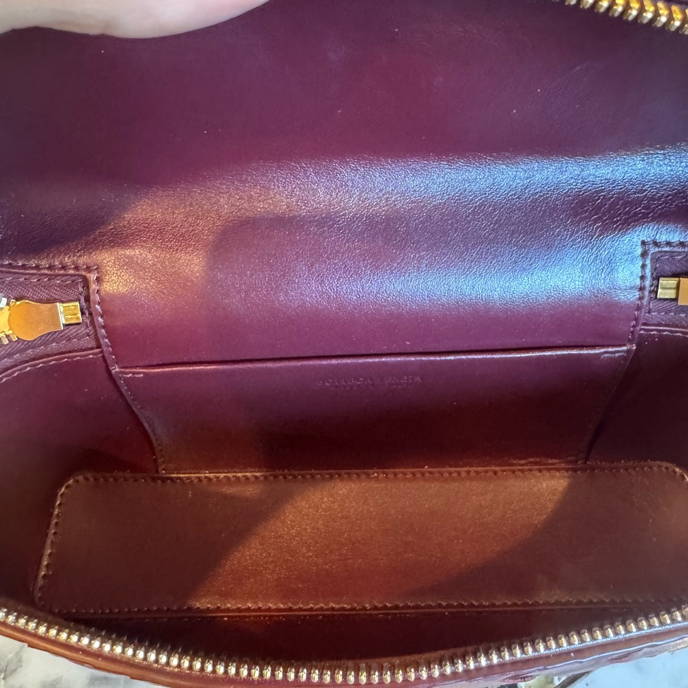 Bottega Veneta Woven Leather Box Bag with Gold Accents - Picture 6 of 8